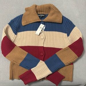 Anthropologie En Saison Colorblock Cardigan